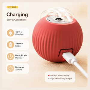 <b>Interactive</b> <b>Cat</b> Ball <b>Toy</b> Automatic Rolling Ball with Tail Rechargeable Smart Pet <b>Interactive</b> <b>Toy</b> Intelligent Mouse for <b>Cat</b> - Product Image 3