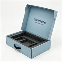 Boîte d'emballage personnalisée pour moniteur d'ordinateur portable, produit électronique, marque propre, recyclable, robuste, boîte en papier de haute qualité avec coussinets de protection