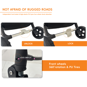 Cochecito de Bebé Landleopard 3 en 1 con Asiento Reversible, Compacto, Europeo, de Alta Gama, Certificado EN1888 - Product Image 3