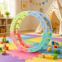 Tabla de Equilibrio de Plástico para Niños, Juguete Educativo de Interior, Equipo de Entrenamiento de Integración Sensorial Física, Colores Populares
