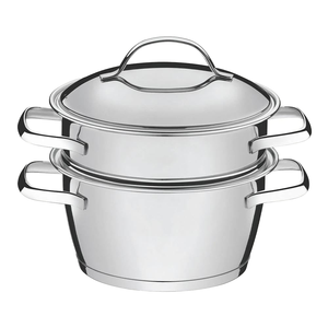 Ensemble <span class=keywords><strong>de</strong></span> casseroles en acier inoxydable antiadhésif OEM avec poignée amovible pour la cuisine à domicile, utilisation quotidienne, non toxique, sans PFAS - Product Image 1