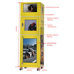 Máquina de Limpieza de Cascos de Motocicleta <span class=keywords><strong>Upus</strong></span> para Exteriores, Función de Limpieza Automática, Desinfección con Luz UV, Pantalla Táctil, 200-300 Unidades - Product Image 5