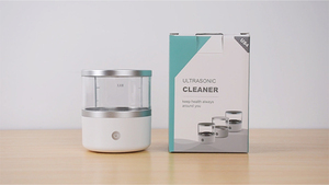 Kit d'entretien pour prothèses dentaires White Label : Nettoyant ultrasonique, solution concentrée, kit DIY pour le nettoyage des prothèses, corps cylindrique transparent - Product Image 4