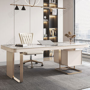 प्रकाश लक्जरी रॉक प्लेट डेस्क छोटी इकाई नॉर्डिक सरल आधुनिक डिजाइनर उच्च अंत लेखन डेस्क - Product Image 1