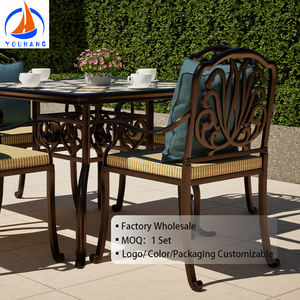 Zona pranzo esterna Antik colata di alluminio per esterni mobili da <span class=keywords><strong>giardino</strong></span> in alluminio in fusione di <span class=keywords><strong>sedie</strong></span> da <span class=keywords><strong>tavolo</strong></span> da ristorante - Product Image 6