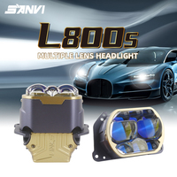SANVI L800S LHD Matrix Bi LED Projector Lens 60W 90W 6000K Kit Peningkatan Retrofit Lampu Depan Mobil