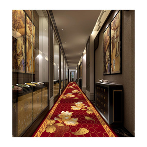 5-sterren Luxe Hotel Kamerbreed Tapijt Op Maat Gemaakt Abstract Geprint Patroon Getuft Antislip Machine Gemaakt Voor Hotelkamer Gang - Product Image 1