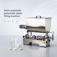 Machine de remplissage semi-automatique pour pâte de ketchup et beurre de cacahuète, distributeur de liquides visqueux 80L, machine de remplissage à piston pneumatique
