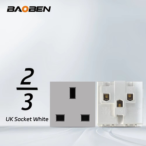 BAOBEN Module de fonction multifonctionnel pour panneau, prise standard, interrupteur, USB à charge rapide Type C, <span class=keywords><strong>clé</strong></span> DIY, 4*2 4*4, Gris - Product Image 5
