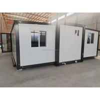 Maison pliable préfabriquée à double aile extensible de 20 pieds pour une vie moderne