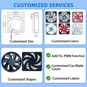 Ventiladores Axiais Industriais DC Red Wind em Promoção, 80mm 92mm 120mm, Lâminas de Plástico, 12V 24V 36V, Rolamento de Mangueira, 20dBA OEM - Product Image 5