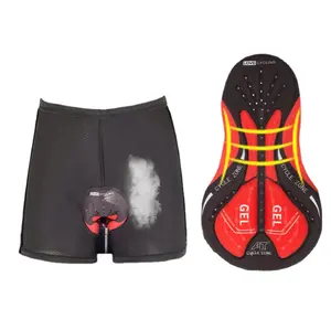 RTS-pantalones cortos de ciclismo para hombre, ropa de silicona 3D, cojín grueso, absorción de humedad, secado rápido, almohadilla de gel para ciclismo