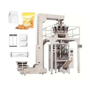 Sacchetto verticale automatico per pesatura Puffe croccante mais piantana di manioca Snack Banana patatine macchina per imballare