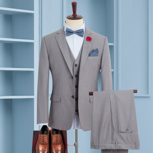 Abito da Uomo Su Misura Taglie Forti Tre Pezzi Stile Europeo da Ufficio e Cerimonia per Uomo Produzione Personalizzata Yimita - Product Image 6