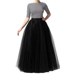 <span class=keywords><strong>Jupe</strong></span> longue en <span class=keywords><strong>tulle</strong></span> à 5 couches, 31 couleurs, taille personnalisée, <span class=keywords><strong>jupe</strong></span> tutu d'été pour <span class=keywords><strong>femme</strong></span>, <span class=keywords><strong>jupe</strong></span> bouffante pour soirée - Product Image 1