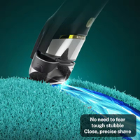 Rasoir Électrique Professionnel Rechargeable à Grille Vibrante Lavable, Portable avec Écran LCD, pour Hommes