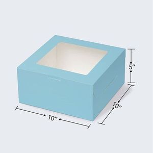 350g thẻ giấy hộp với cửa sổ cho bánh quy tráng miệng Macaron bánh Pastry Sụp Đổ hộp với giấy chèn Vàng Nhà cung cấp - Product Image 6