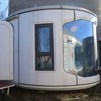 Casa Capsula Spaziale Prefabbricata Professionale, Modulo Abitativo a Forma di Dirigibile, Casa Container Modulare per Ufficio