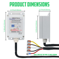 Démarreur progressif CRD pour climatiseur de camping-car 120V 20A monophasé, protection contre les surtensions et les surcharges en plastique, durée de vie de plus de 100 000 cycles pour climatiseur