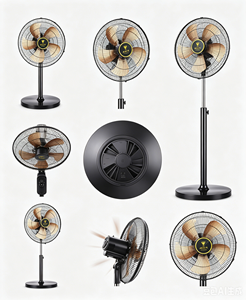 Ventilateur sur pied industriel robuste de 18 pouces, pales de ventilateur de type aéronautique, moteur 100 % cuivre pur, souffleur d'air haute vitesse pour usine, en stock - Product Image 5
