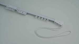 拉绳开合窗帘轨道手动铝合金窗帘轨道直轨现代静音 - Product Image 2