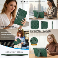 Étui de luxe en cuir avec support et béquille pour S10 Lite/S9 FE/S6 Lite/A11/A9 Plus/A8/A7 Lite/11/10.5/8.7 – Moule exclusif