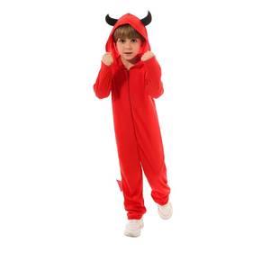 Nuevos Disfraces de Cosplay Rojos para Niños, Mono con Capucha para Niños, Vestido para Fiesta, Actuación, Halloween, Disfraz de Diablo para Niñas y Niños - Product Image 2