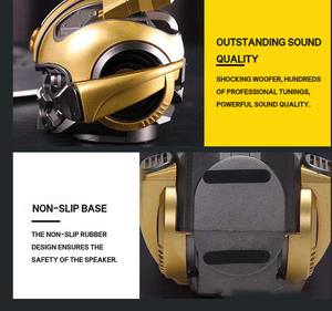 Sáng Tạo Phim Hoạt Hình Mũ Bảo Hiểm Mini Ngoài Trời Nặng Thấp Âm Thanh Bàn Loa Không Dây Màu Xanh Răng 5.0 Loa Với <span class=keywords><strong>FM</strong></span> Đài Phát Thanh <span class=keywords><strong>USB</strong></span> MP3 TF - Product Image 6