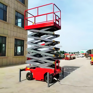 Platform Kerja Udara Genie JLG 4m 6m 8m <span class=keywords><strong>10m</strong></span> 12m 14m, <span class=keywords><strong>Lift</strong></span> Gunting Mobile Kecil Hidrolik Elektrik - Product Image 1