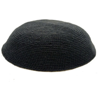 DMC Kippah Yarmulke Hombres Niños y Niños Todas las Tallas Negro Kipa
