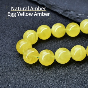 <span class=keywords><strong>Rosario</strong></span> in Ambra Gialla Naturale, Tasbih con 33 Perle, Ambra di Kaliningrad Russa e Polacca - Product Image 4