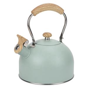 Nuovo 2,5l in acciaio inox fischiante tè <span class=keywords><strong>teiera</strong></span> <span class=keywords><strong>per</strong></span> uso alimentare <span class=keywords><strong>per</strong></span> rendere il tè acqua di ebollizione compatibile stufe a Gas fornelli a <span class=keywords><strong>induzione</strong></span> - Product Image 5