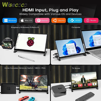Raspberry Pi Layar LCD IPS 10.1 Inci 1024*600 1280*800 Kompatibel dengan Panel Layar Sentuh Kapasitif USB Modul Pengontrol Driver
