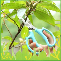 Ciseaux à fleurs colorés en acier inoxydable de haute qualité K196 pour le bricolage Outils de fleuriste OEM pour l'élagage des fleurs de jardinage