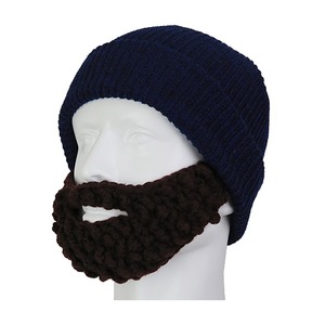 Cadılar Bayramı Hip Hop Yetişkin Gorraları Sahte Sakallar Kamuflaj Fiyonkları İlginç Şapka Seti El Örgüsü Akrilik Unisex Maskeler Kostüm - Product Image 3