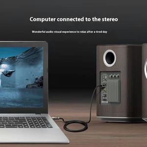 <span class=keywords><strong>สาย</strong></span>เครื่องเสียงรถยนต์ QS3401 3.5มม. ตัวผู้กับตัวผู้ <span class=keywords><strong>AUX</strong></span> ชุบทองเพื่อการเชื่อมต่อที่ดีขึ้นสำหรับเสียงและวิดีโอ - Product Image 4