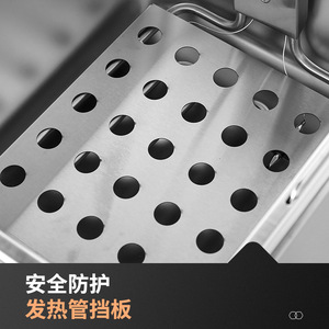 Friteuse électrique professionnelle Guanjia en acier inoxydable grande capacité pour frites, beignets, poulet frit - Product Image 5