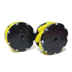 Rueda de <span class=keywords><strong>mecanum</strong></span> de grado <span class=keywords><strong>industrial</strong></span>, robot de rueda de <span class=keywords><strong>mecanum</strong></span> de aleación de aluminio <span class=keywords><strong>AGV</strong></span>, utiliza ruedas de poliuretano de 10 pulgadas - Product Image 4