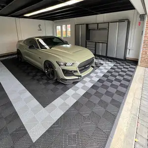 400X400X18Mm Anti Slip Garage Floor Tiles Interlocking Plastic Floor Tiles Deck Mat For Car Parking Outdoor