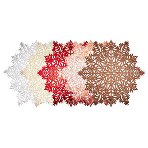 بيع بالجملة Boen مطبوعات ذهبية مجوفة متعددة الألوان على شكل ندفة الثلج - Product Image 1