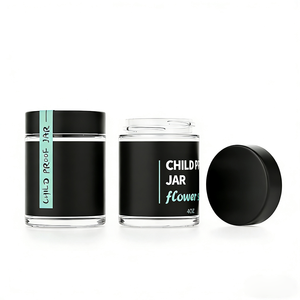 Frascos de Vidrio Redondos de 120 ml (4 oz) con Tapas Negras a Prueba de Niños, Etiquetas Personalizadas, Precio Económico, Bajo MOQ, para Venta al por Menor - Product Image 2