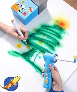 Electric Spray Paint <strong>Pen</strong> for Kids Painting with 24 Colors Markers <strong>Pens</strong> Type C Chargeable <strong>Watercolour</strong> Magic Blow Airbrush <strong>Pen</strong> Se - Product Image 3