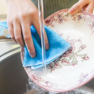 Paños de cocina antiadherentes de fibra de bambú, venta al por mayor de fábrica de toallas de cocina extra grandes de doble capa y paños de limpieza. - Product Image 3