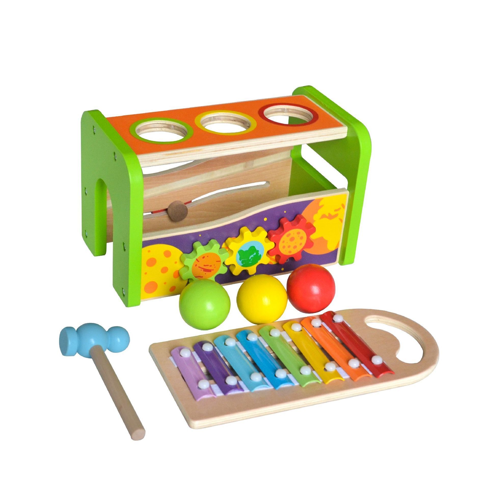 Rolling ball frapper piano