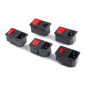 Conector de interruptor eléctrico IEC hembra, toma de corriente de CA, Industrial, médica, con doble fusible para piezas de automóviles - Product Image 3