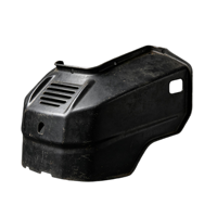 Cache-moteur en métal noir estampé OEM avec aérations à persiennes pour tondeuse à gazon, tronçonneuse, générateur et petits appareils