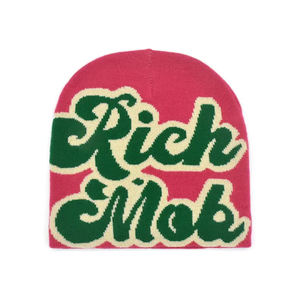 Cappello Jacquard in maglia Jacquard 100% acrilico personalizzato Logo caldo stile sport invernali cappello per uomo donna Streetwear OEM - Product Image 2