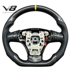 Volant de course en fibre de carbone véritable V8carbon pour Cobalt Malibu <span class=keywords><strong>Corvette</strong></span> C6 Z06, accessoires de voiture, pièces automobiles, style racing, personnalisé - Product Image 4