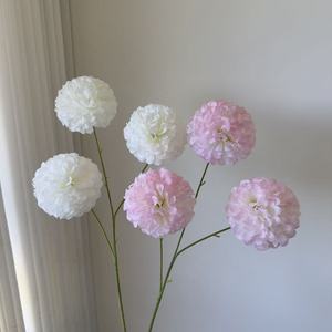 Flores de Hortensia Artificiales Junheyuan, Flor de Seda de una Sola Rama, Decoración de Bodas, Arreglo Floral - Product Image 1