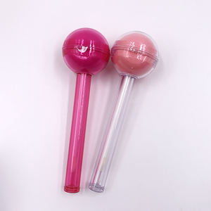 Stock Lovely Beauty Lipstick Lollipop Tubes à rouge à lèvres vides transparents de forme personnalisée avec couvercle rose - Product Image 2